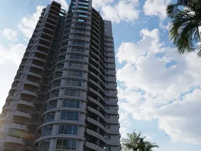 Highrise Building 01 3D model