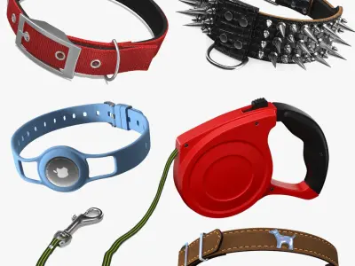 Dog Collars Collection 4 3D model