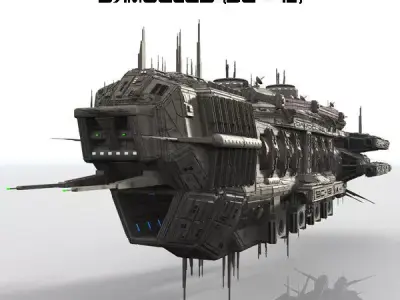 CDF Damocles Battle Cruiser 3D model