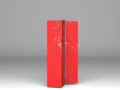 lockers model locker Low-poly 3D model