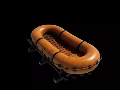 Resque boat 3D model