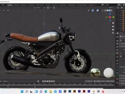 XSR 155 model Low-poly 3D model
