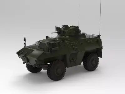 GKN Simba armoured personnel carrier 3D model