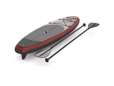 Paddleboard Low-poly 3D model get