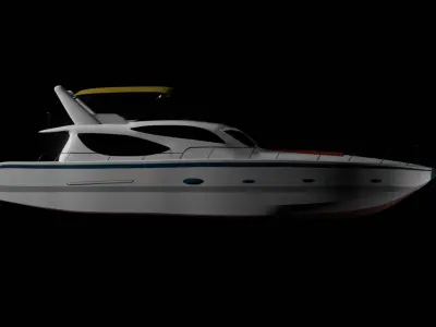 LOW POLY Yacht Low-poly 3D model by balagoniyuvraj