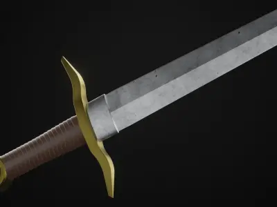 Realistic Sword 3D Model 3D model