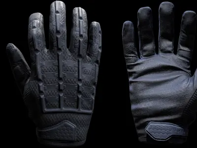 Tactical Gloves 025 Low-poly 3D model