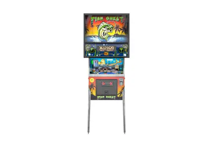 Pinball lowpoly Fish Quest Low-poly 3D model