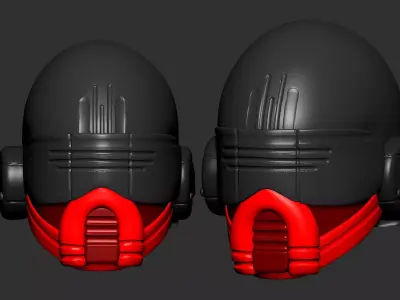 helmet high poly sculpt 3d printable ver 7 3D model 3D model order