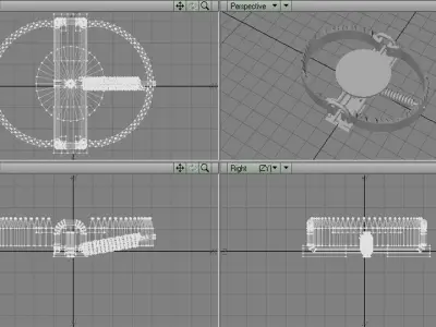 Animal Trapping - Leg-hold trap 3D model