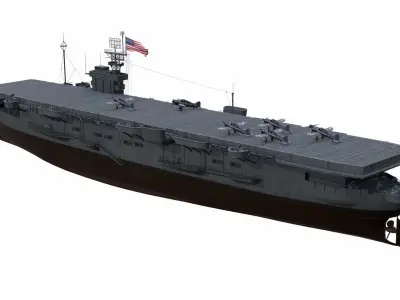 Ship 06 Low-poly 3D model