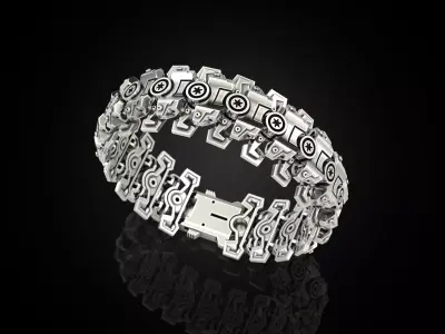 Mechanic Military Bracelet 3D print model