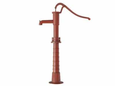 Manual water pump 3D model shop