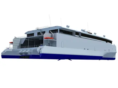 Austal Super Fast Yacht 3D model