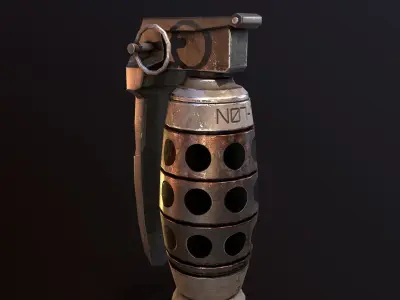 Grenade V2 Low-poly 3D model