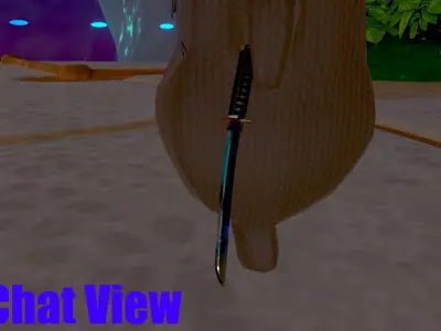 VRChat Katana Poiyomi Shader Free low-poly 3D model