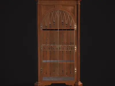 Book Shelf  Low-poly 3D model