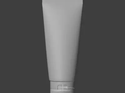 Cosmetic Tube Packaging - Skincare Lotion Cream Low-poly 3D model
