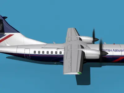 ATR-42-320 British Airways 3D model