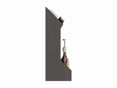 Coffee bar organizer holder for sugar syrups tea 3D model