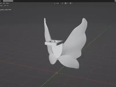 Custom 3D print Minifigure Accessory - Minifigure Wings S1 - 02 3D print model