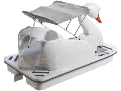 Swan Paddle Wheeller pedal boat 3D model