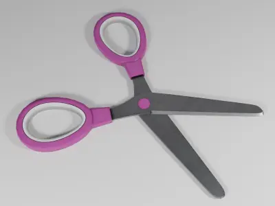 Scissors Kid Low-poly 3D model