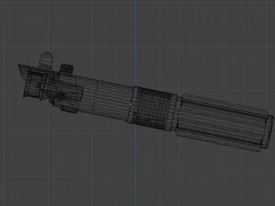 Anakins Lightsaber Free low-poly 3D model