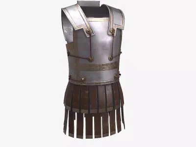 Ancient Armor PhillipsCuirass 3D Model Game Ready PBR Low Poly Low-poly 3D model