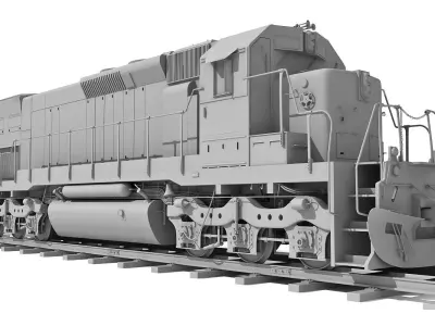 Train Locomotive 033 3D model