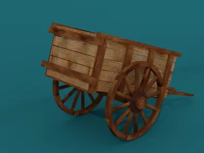 Old Wagon  3D model