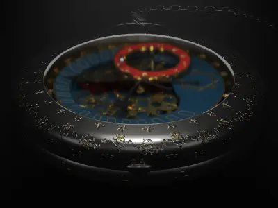  pocket watch Free low-poly 3D model