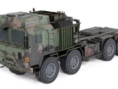 Rheinmetall HX81 Military Truck Low-poly 3D model