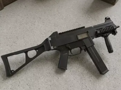 Low-Poly 3D Model of the Heckler and Koch UMP Submachine Gun 3D model