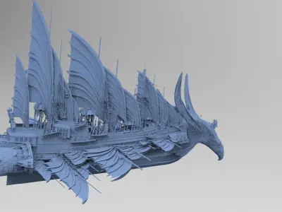 Eagle Fang Master Kings Airship 2 3D model