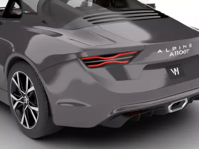 Alpine A110 GT 2022 HQ 3d model 3D model