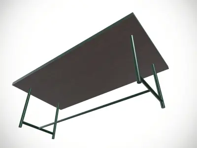 Wooden Table Low-poly 3D model purchase