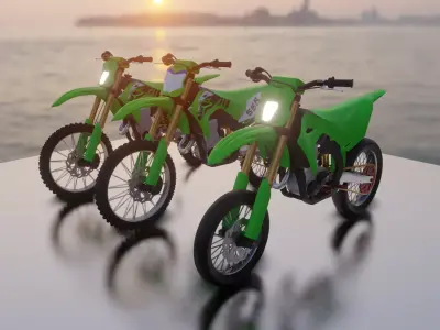 Kawasaki KX450SR 3D model