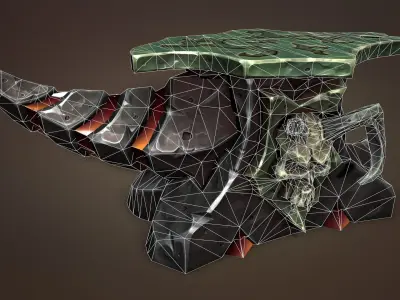 Undead anvil Low-poly 3D model