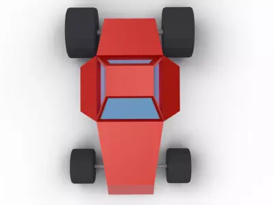 Race Car Low-poly Free low-poly 3D model