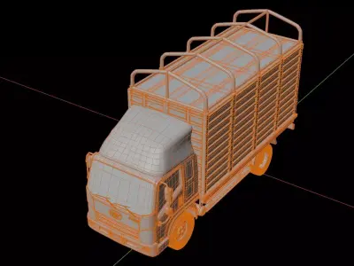 Faw Tiger V Box Truck 3D model