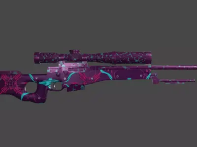 AWM skin animation Free low-poly 3D model
