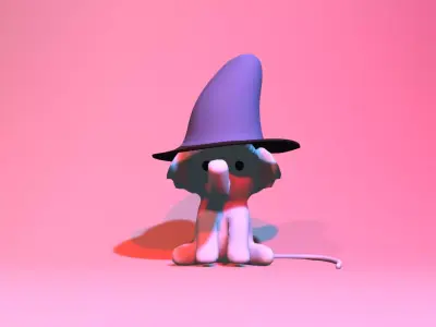 ELEPHANT TOY Free low-poly 3D model