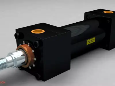 Hydraulic Cylinder 3D model