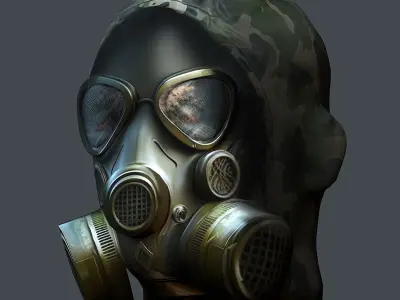 Helmet 3d model military combat Military Low-poly VR Low-poly 3D model