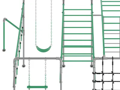 JUNIOR JUNGLE KAKADU MONKEY BARS 3D model