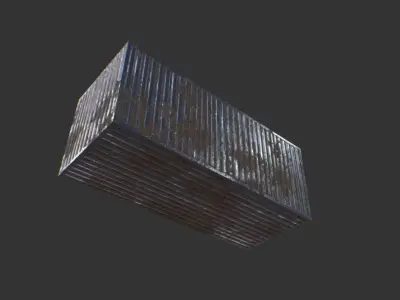 Container LowPoly shipping Free low-poly 3D model