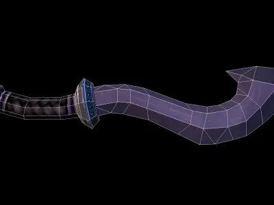 Sword Low-poly 3D model 57
