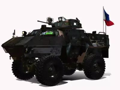 gkn-4x4-sankey-fs-100-simba Low-poly 3D model