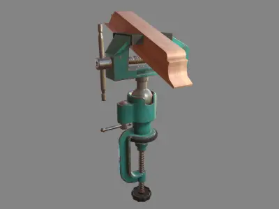 Universal Vice Tool Low-poly 3D model